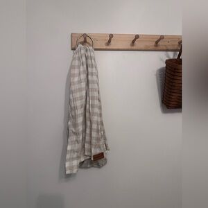 Wildbird taupe gingham ring sling carrier